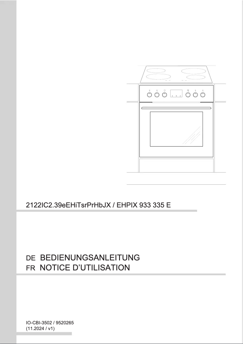 Página 1 del manual Manual de usuario Amica EHPIX 933 335 E