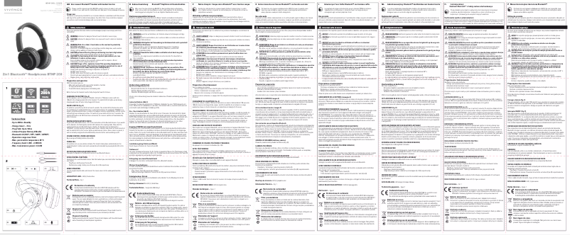 Página 1 del manual Manual de usuario Vivanco BTHP 260