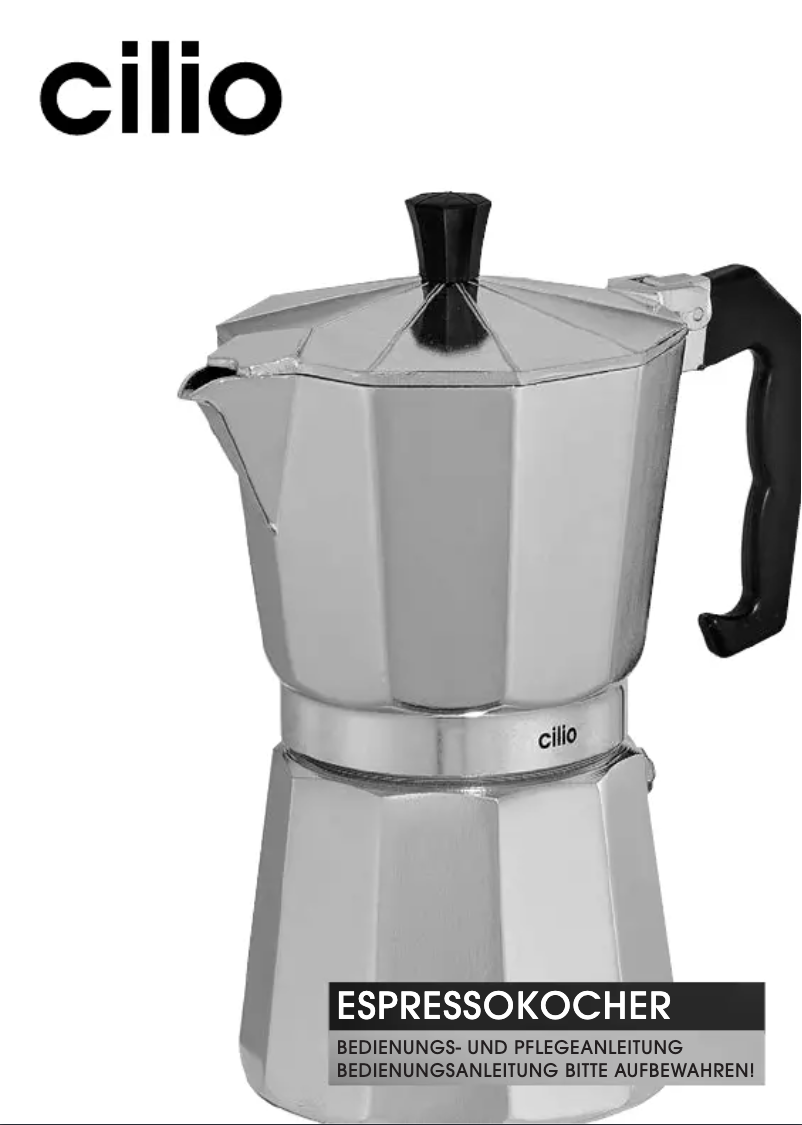 Page 1 de la notice Manuel utilisateur Cilio Adriana