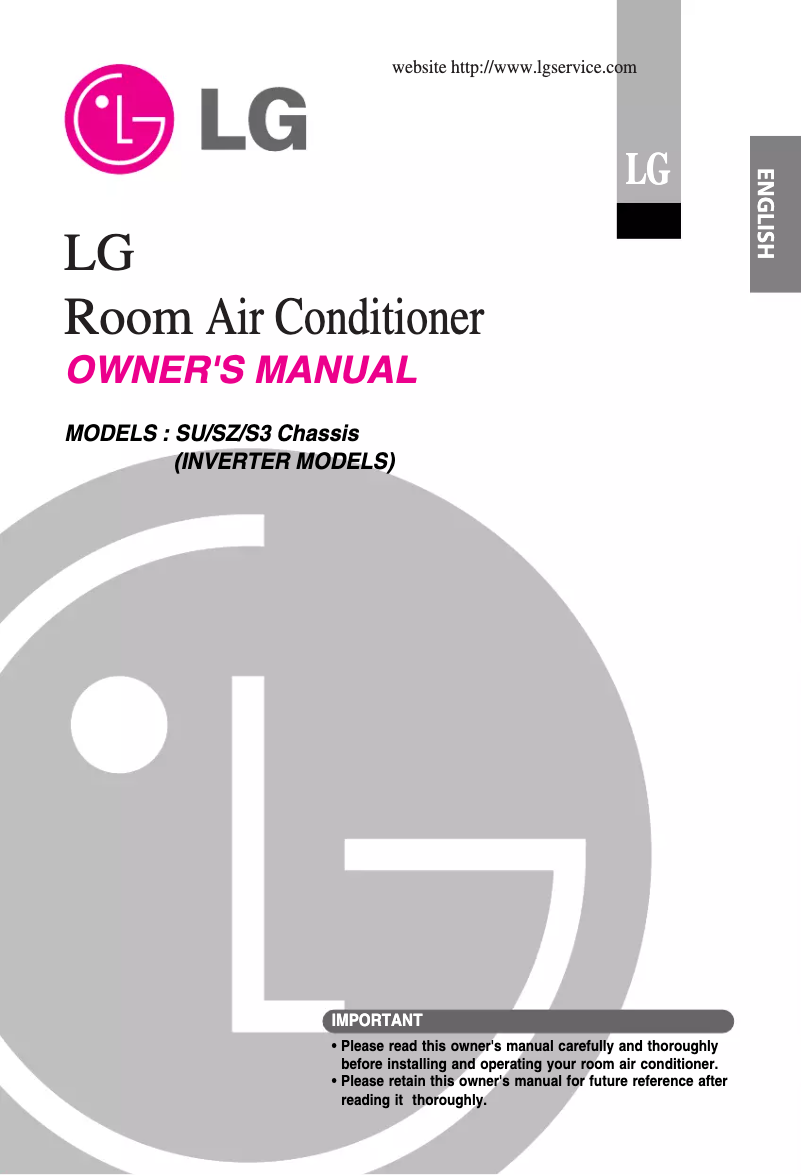 Page n°1 - Manuel utilisateur LG ASUW096URH0