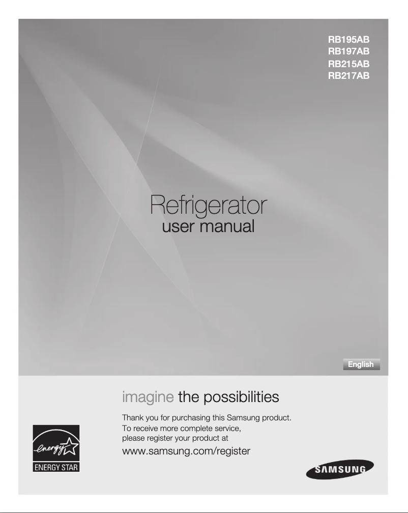 Image de la première page du manuel de l'appareil RB195ABBP