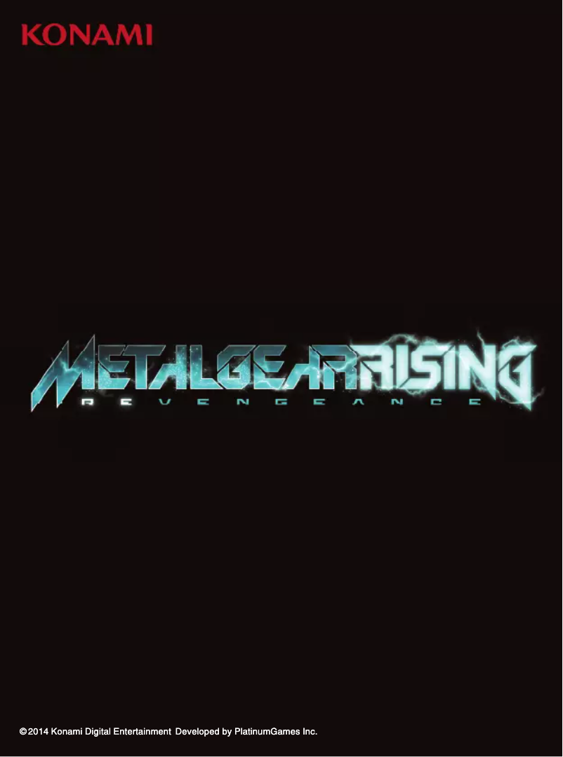 Page 1 de la notice Manuel utilisateur Konami Metal Gear Rising: Revengeance