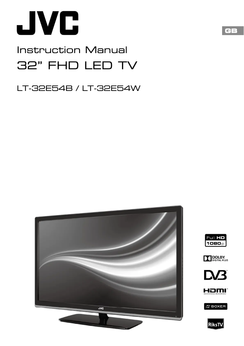 Image de la première page du manuel de l'appareil LT-32E54W