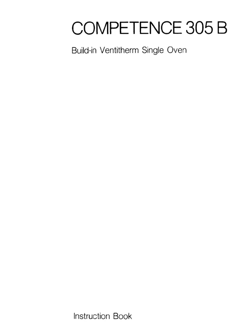 Image de la première page du manuel de l'appareil Competence 305B D