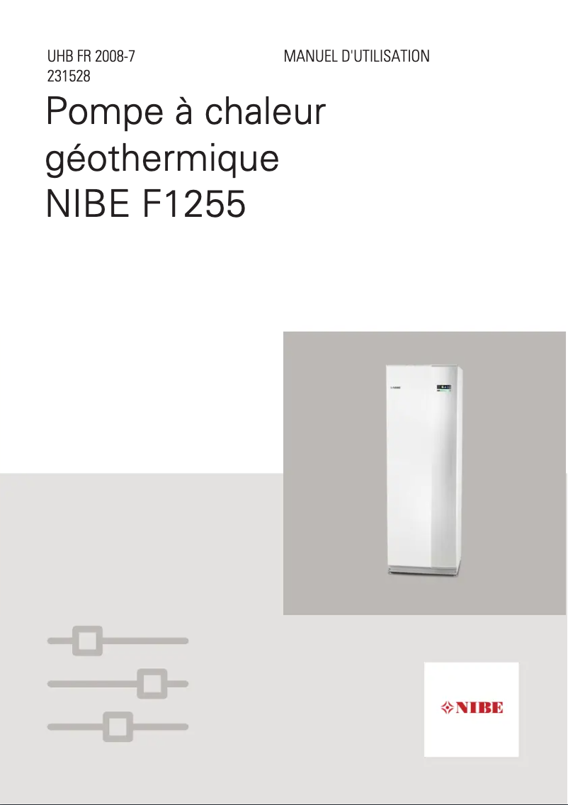 Page n°1 - Fiche technique Nibe F1255