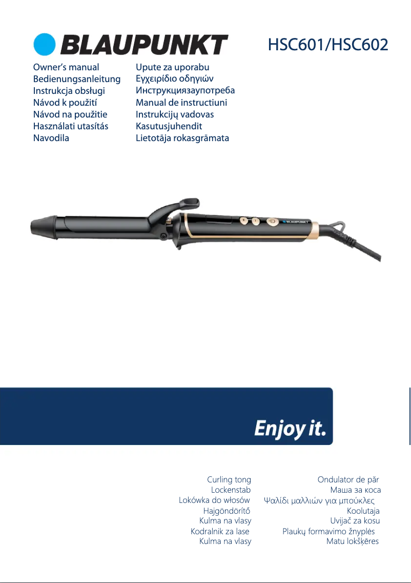 Page 1 de la notice Manuel utilisateur Blaupunkt HSC601