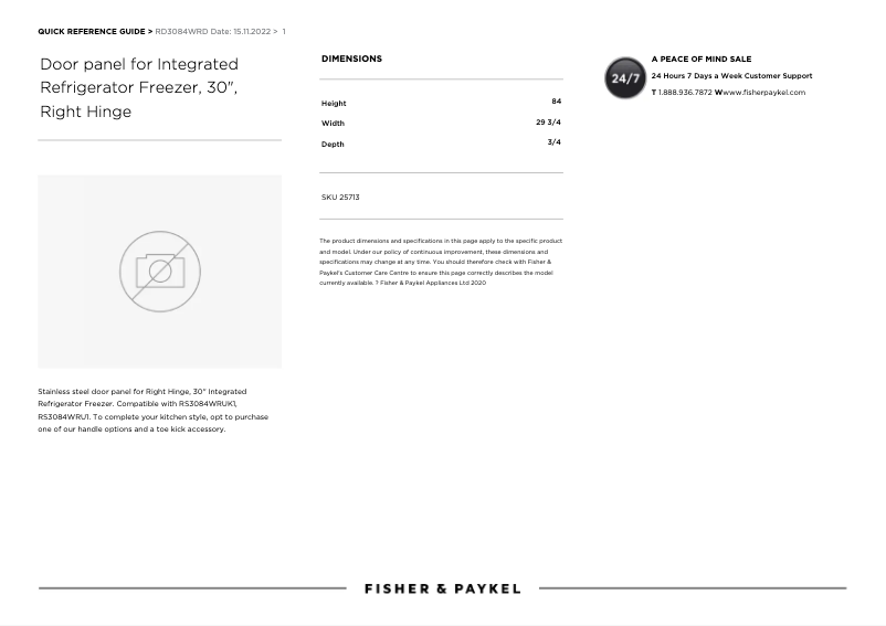 Image de la première page du manuel de l'appareil RD3084WRD