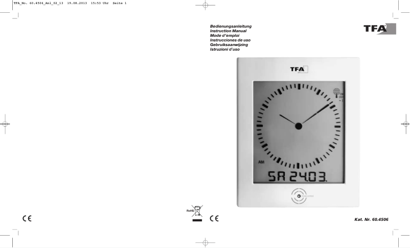 Imagen de la primera página del manual del dispositivo Dialog 60.4506