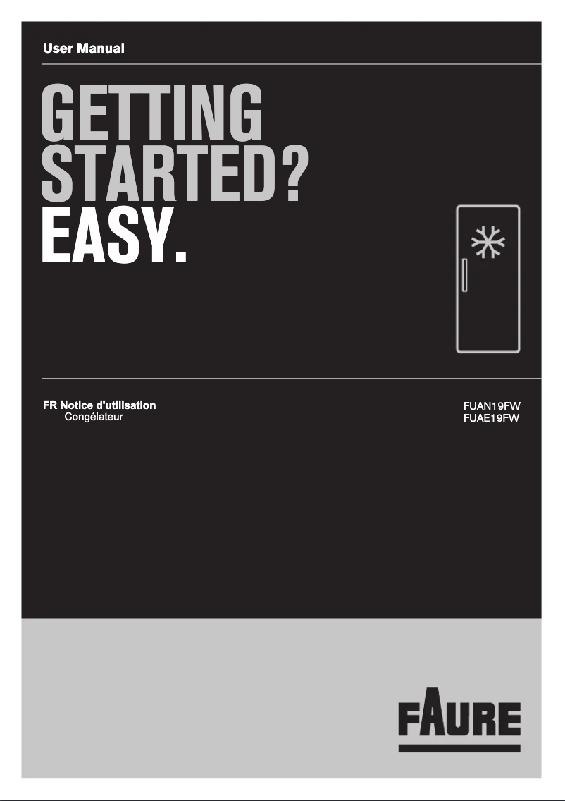 Page 1 de la notice Manuel utilisateur Electrolux FUAE19FW