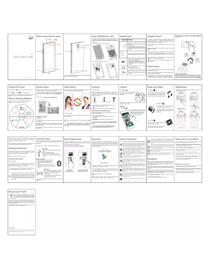 Page n°1 - Mode d'emploi Micromax Canvas Xpress A99