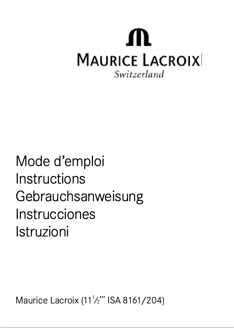 Image de la première page du manuel de l'appareil LC 1048