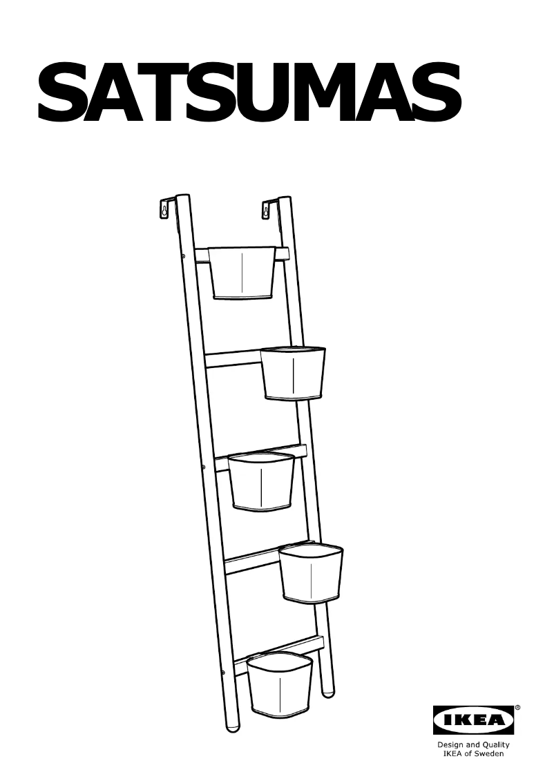 Image de la première page du manuel de l'appareil SATSUMAS