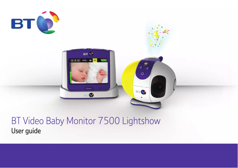 Image de la première page du manuel de l'appareil Video Baby Monitor 7500 Lightshow