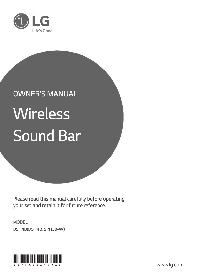 Página 1 del manual Manual de usuario LG DSH4B