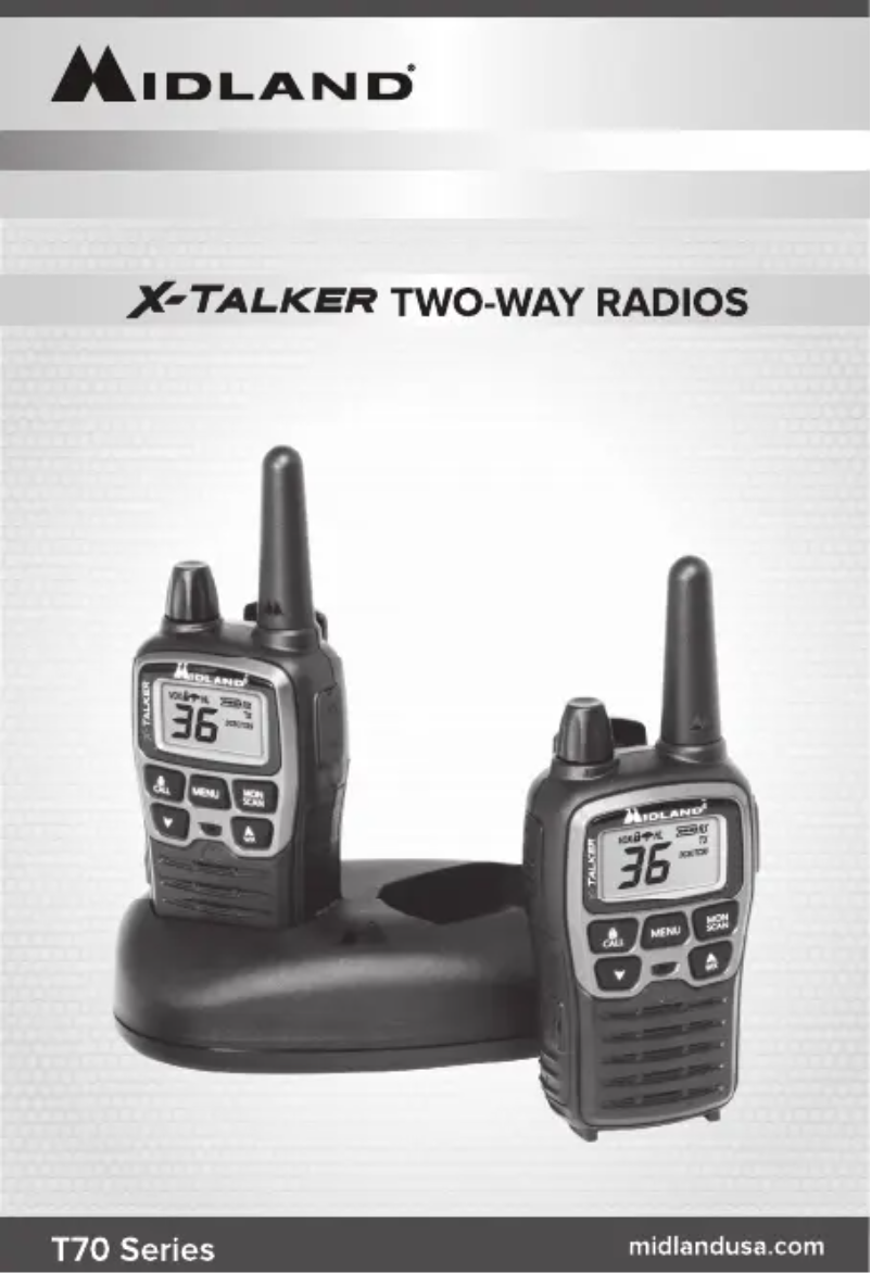 Image de la première page du manuel de l'appareil X-Talker T77VP5J