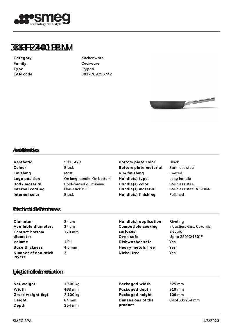 Image de la première page du manuel de l'appareil CKFF2401BLM