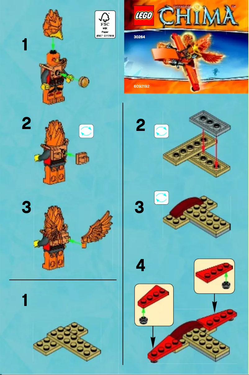 Page n°1 - Manuel utilisateur Lego Frax' Phoenix Flyer 30264