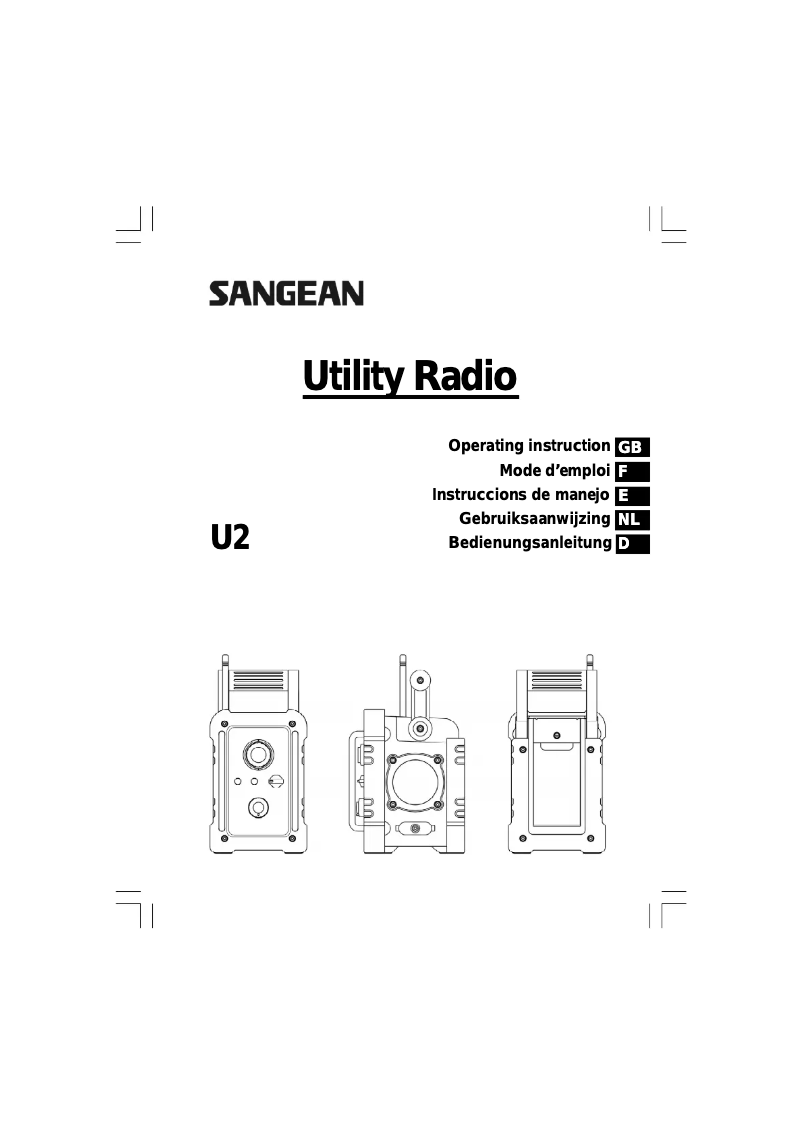 Page 1 de la notice Manuel utilisateur CAD Audio U2