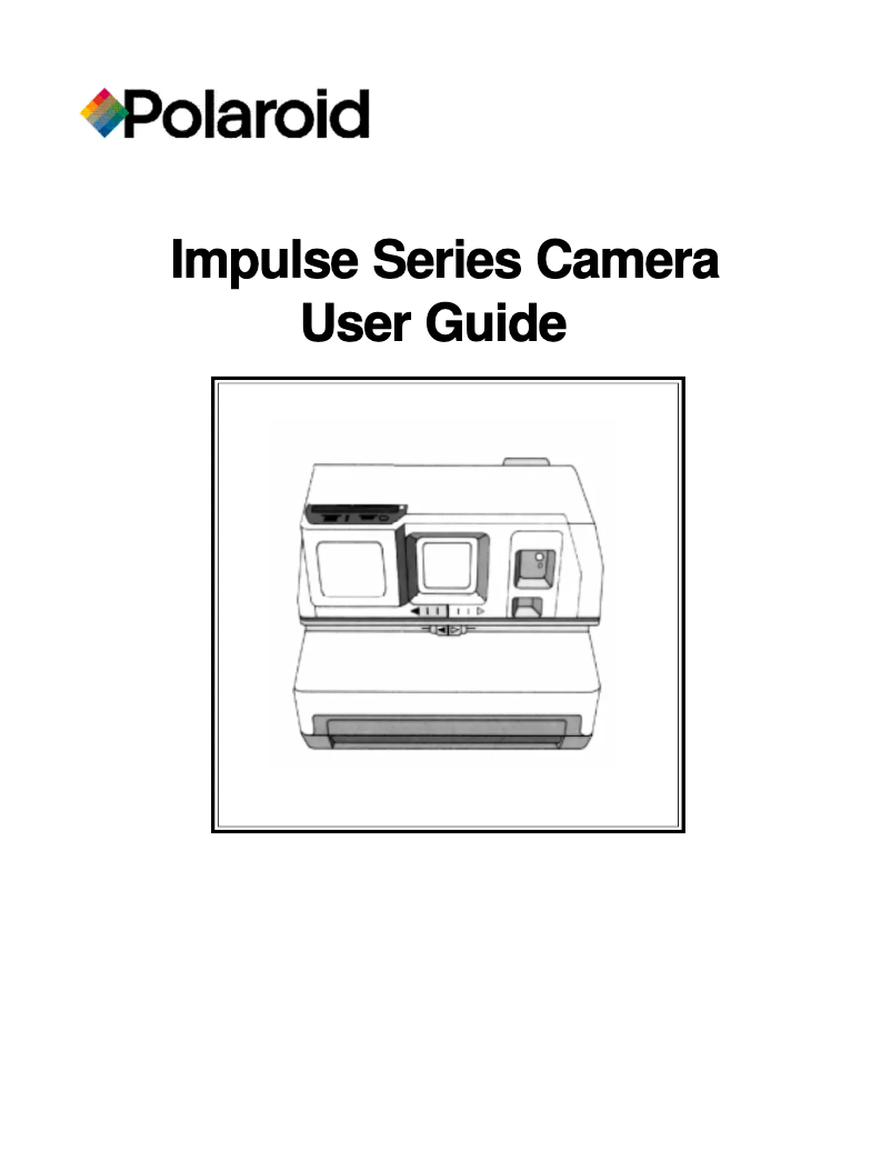 Page 1 de la notice Manuel utilisateur Polaroid Impulse 600 series