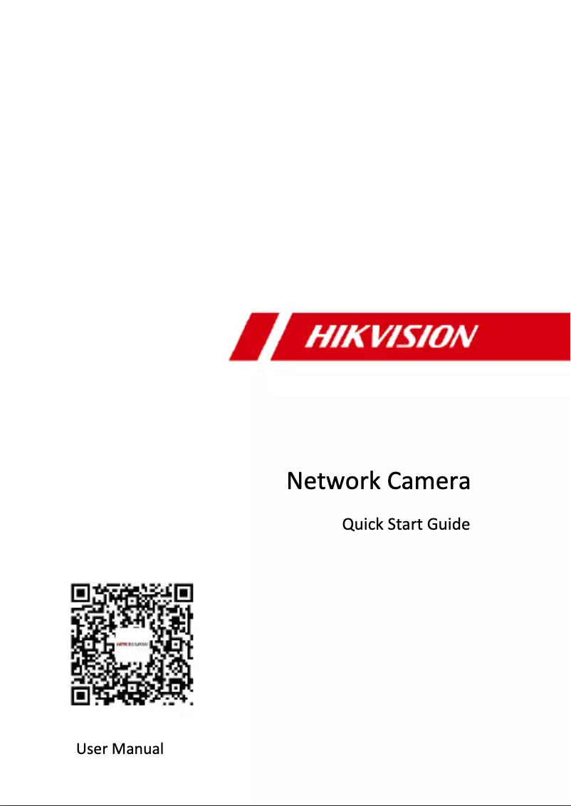Page 1 de la notice Guide de démarrage rapide Hikvision DS-2CD1067G2H-LIU