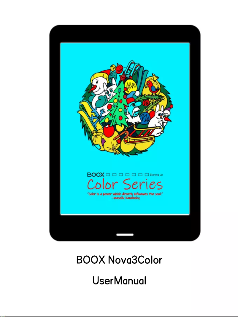 Page n°1 - Manuel utilisateur BOOX Nova3 Color