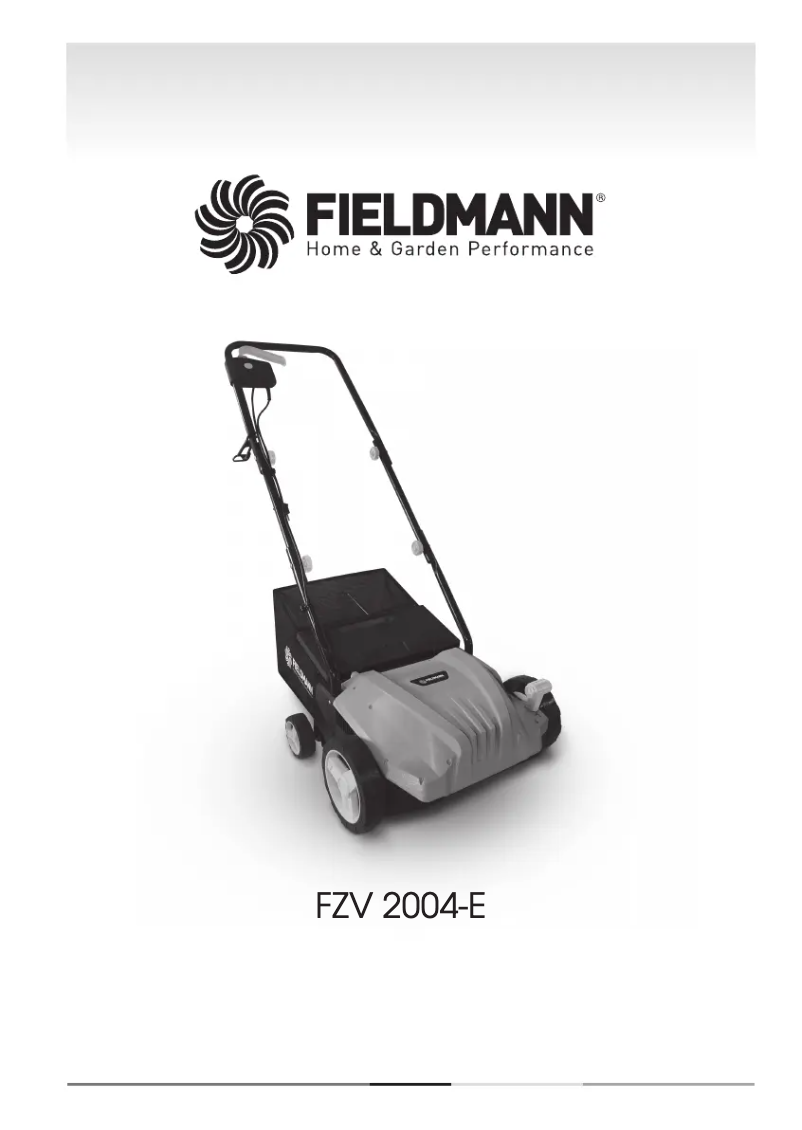 Image de la première page du manuel de l'appareil FZV 2004-E