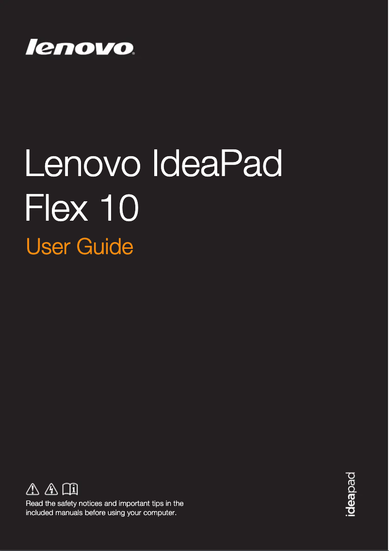 Página 1 del manual Manual de usuario Lenovo IdeaPad Flex 10