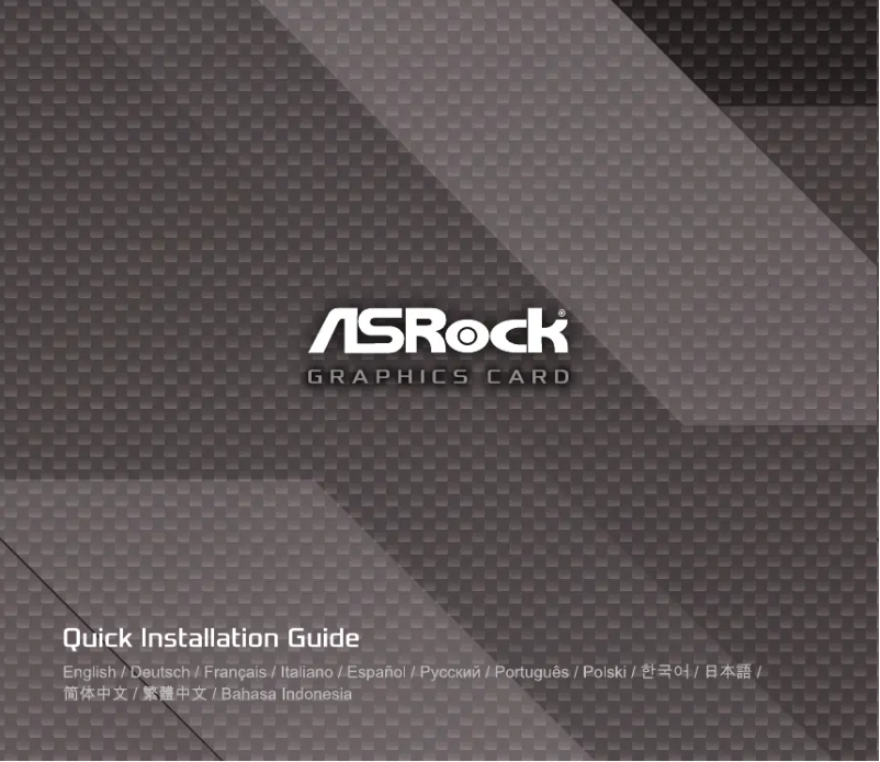 Page n°1 - Manuel utilisateur Asrock Radeon RX 6700 XT Challenger D 12GB