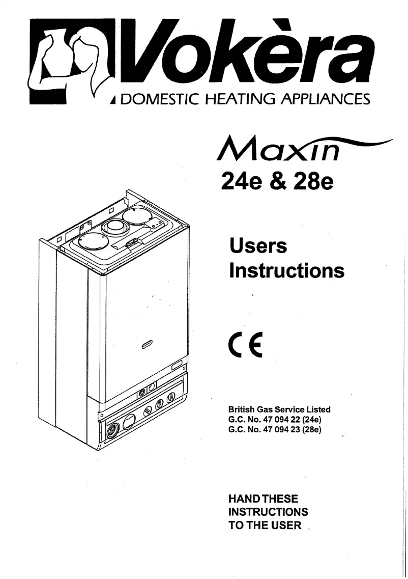 Image de la première page du manuel de l'appareil Maxin 24e