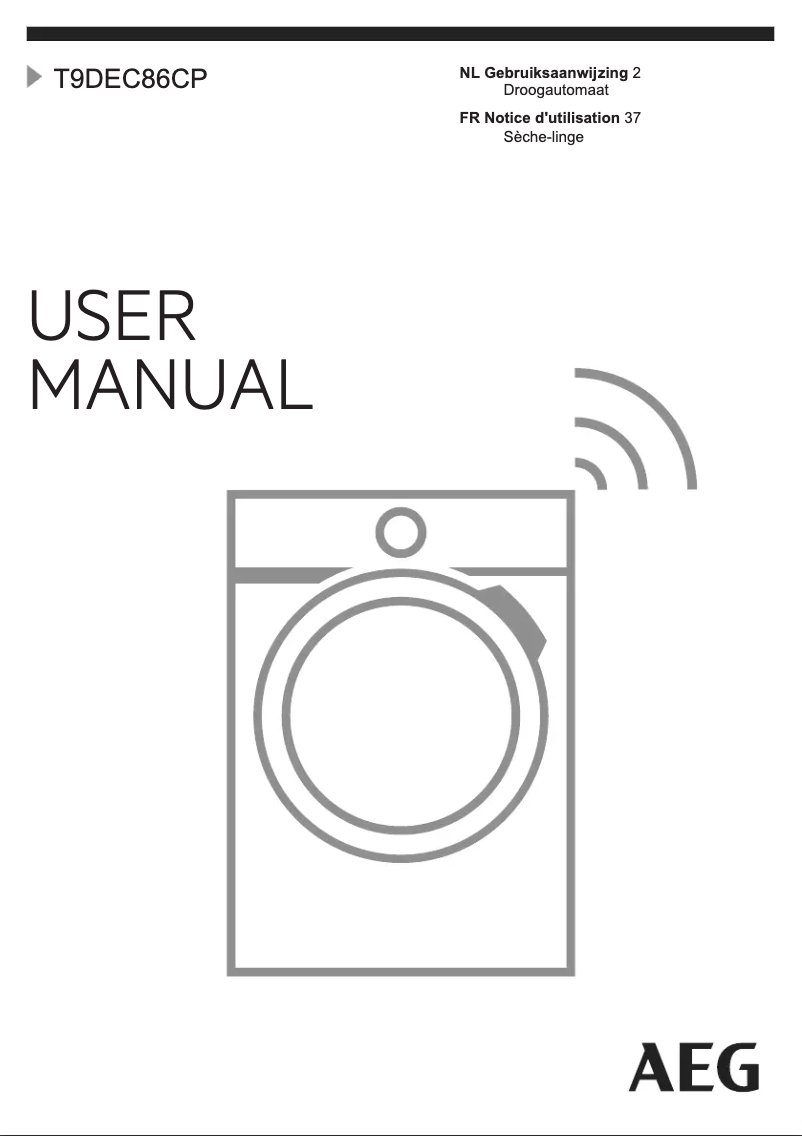 Image de la première page du manuel de l'appareil T9DEC86CP