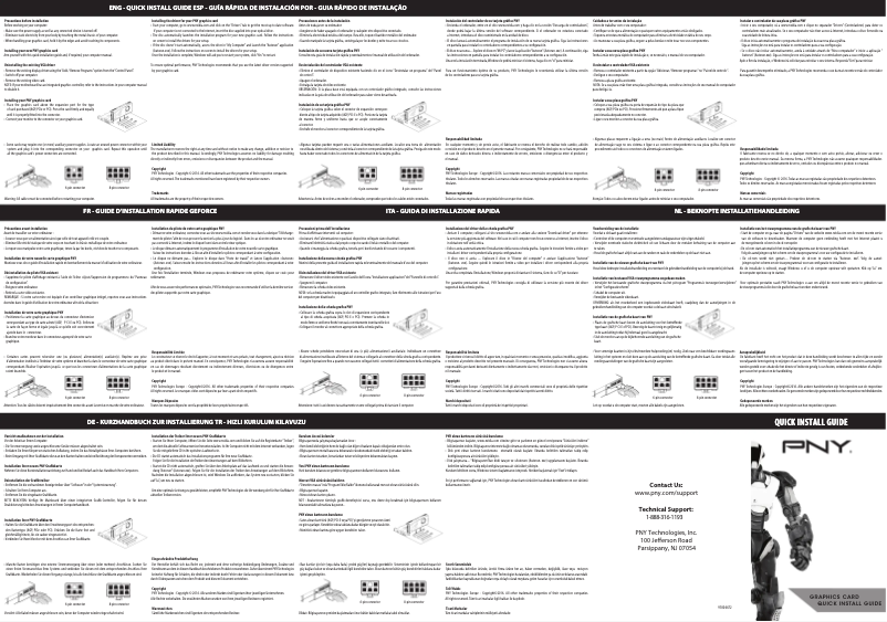 Page 1 de la notice Manuel utilisateur PNY GeForce GTX 1660