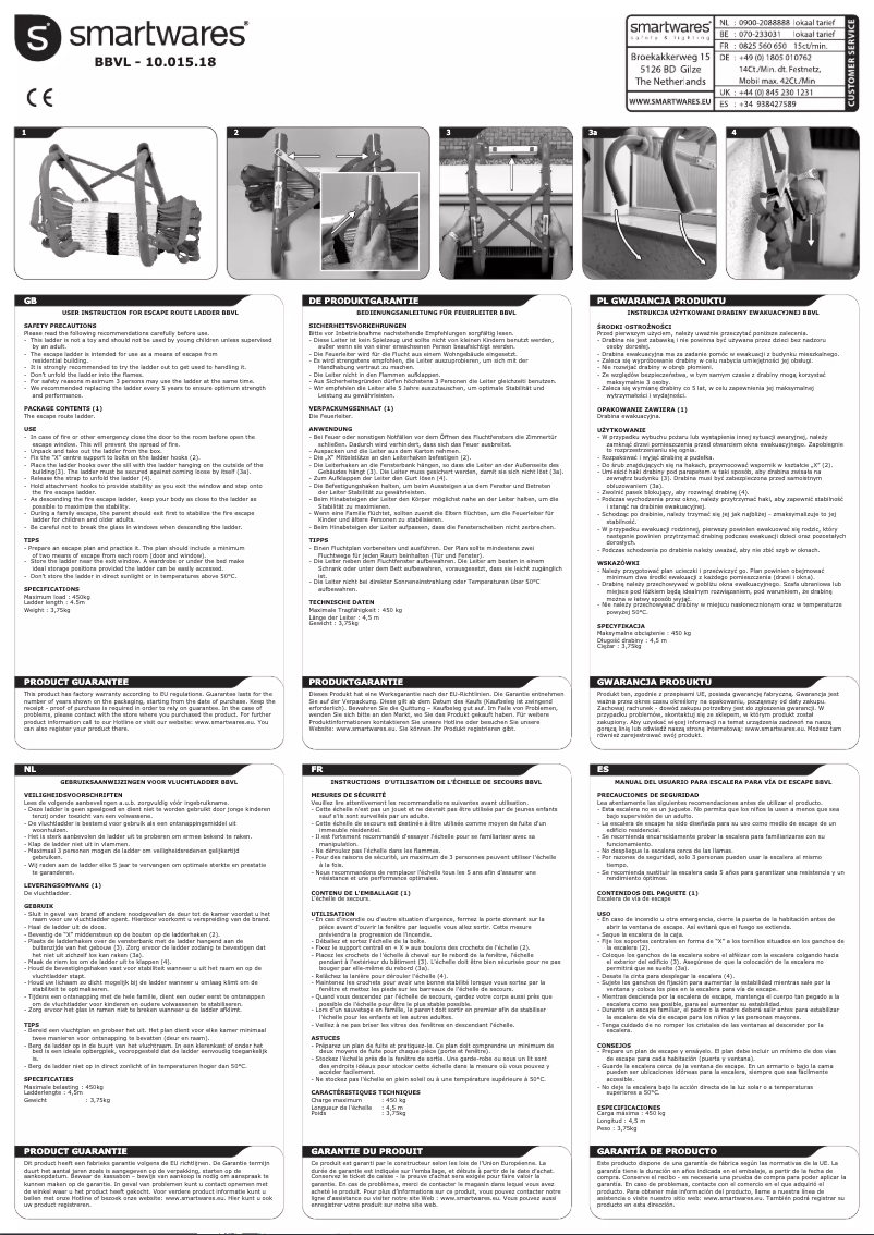 Página 1 del manual Manual de usuario Smartwares BBVL
