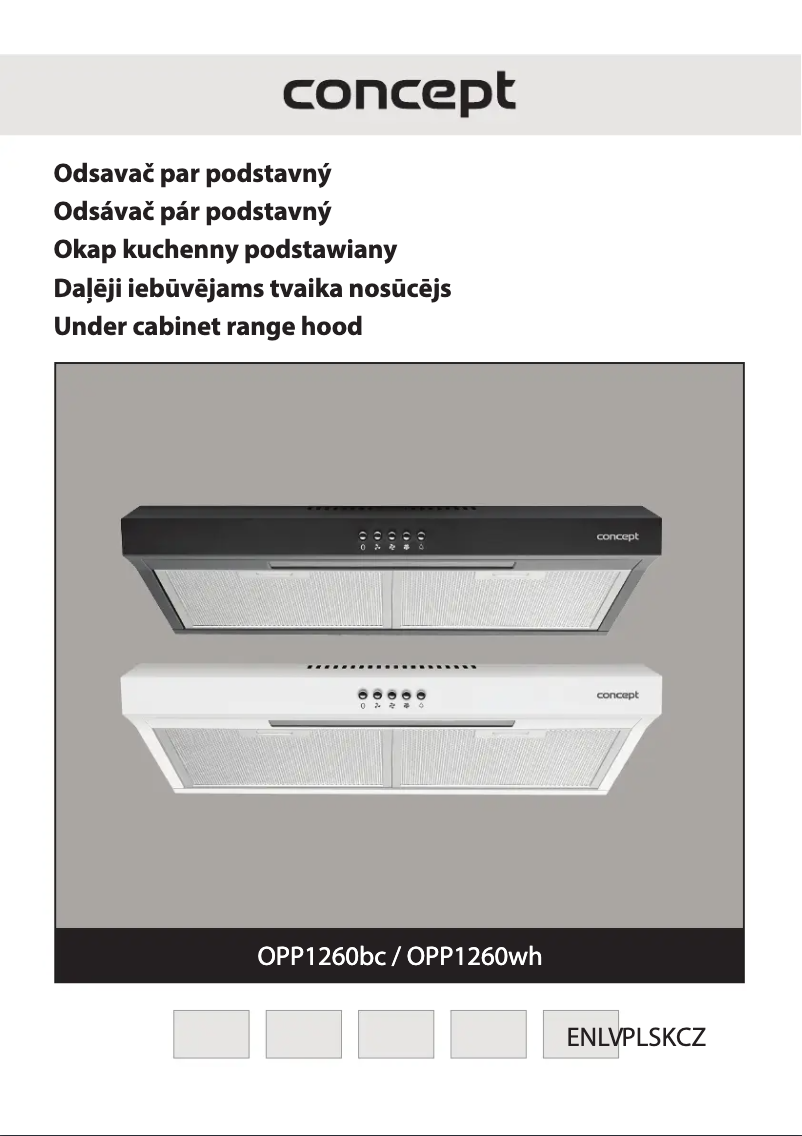Page 1 de la notice Manuel utilisateur Concept OPP1260WH