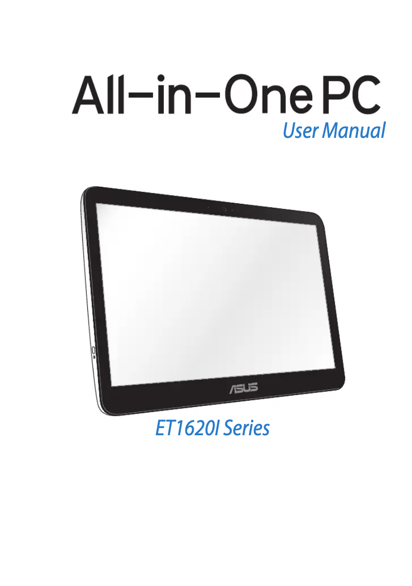 Image de la première page du manuel de l'appareil EeeTop ET1620I