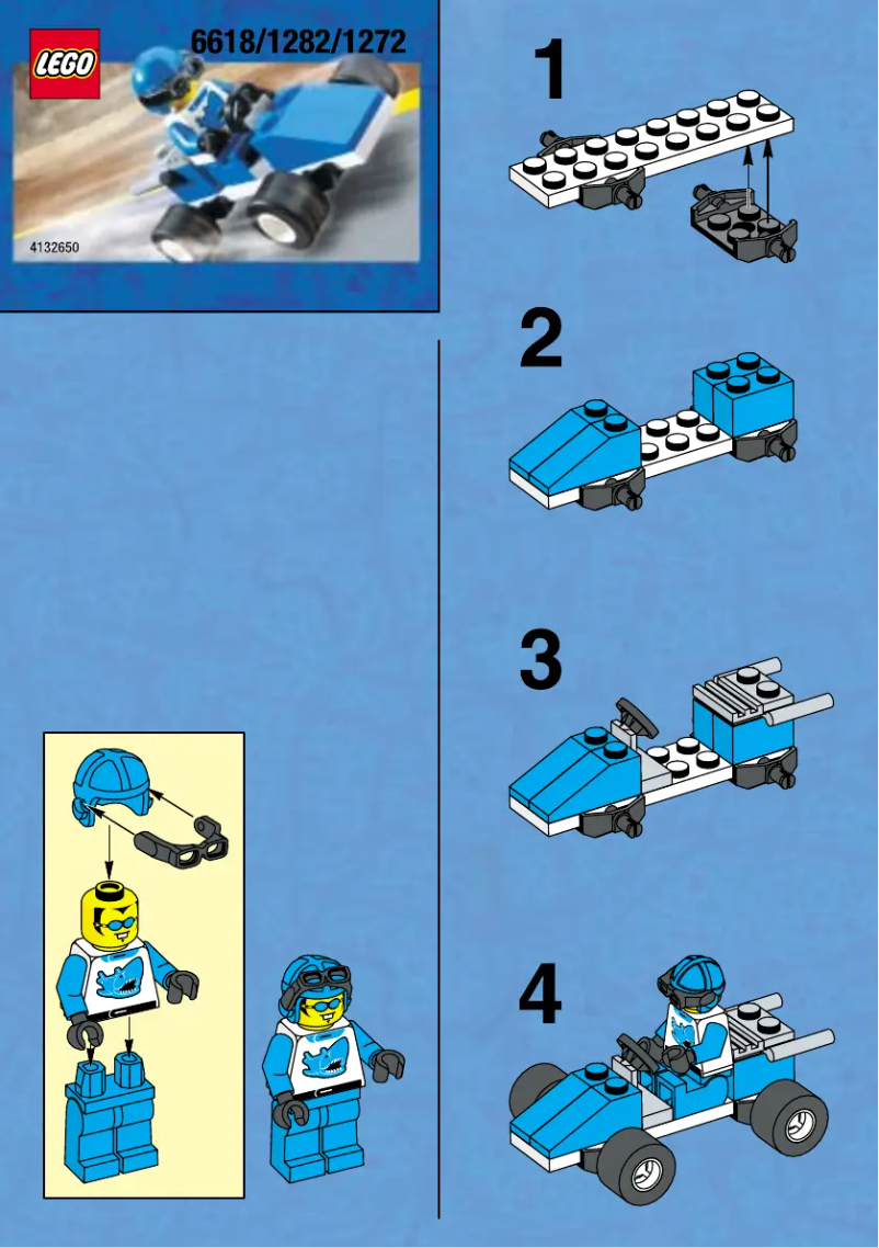 Page 1 de la notice Manuel utilisateur Lego TURBO RACER (OLD 6618)