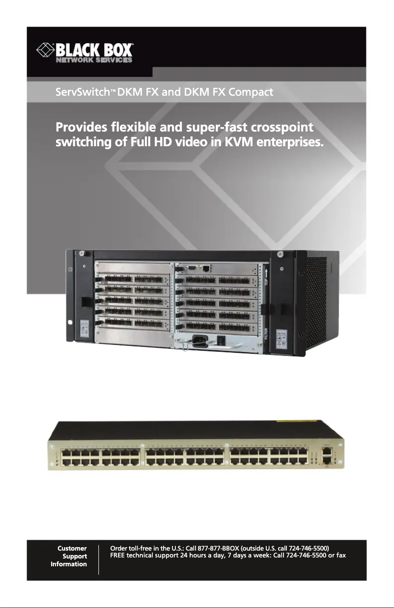 Page n°1 - Manuel utilisateur Black Box ACX048