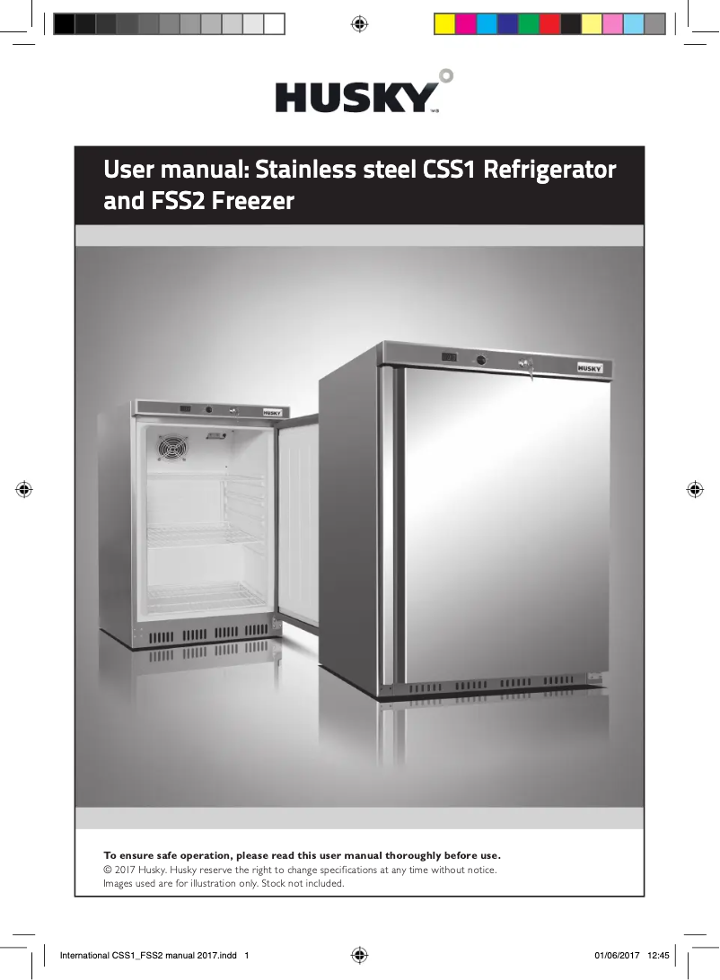 Page 1 de la notice Manuel utilisateur Husky FSS2H-SD-HT