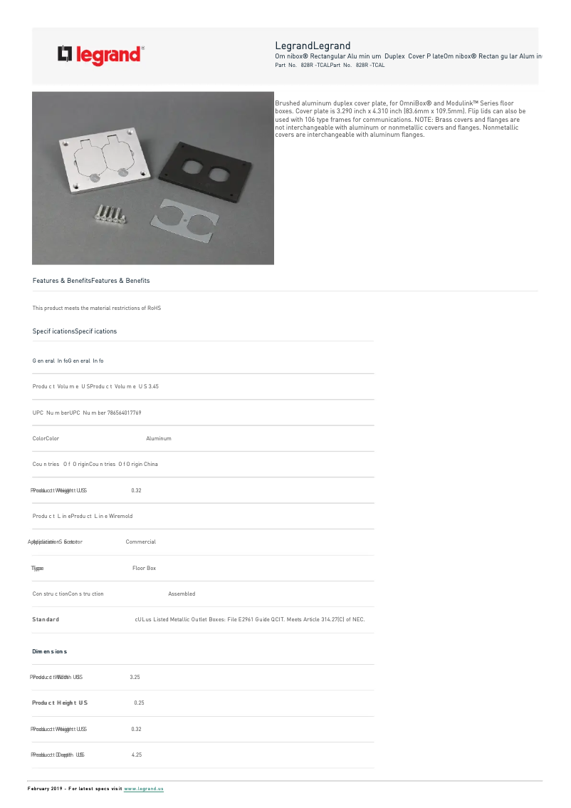 Image de la première page du manuel de l'appareil 828R