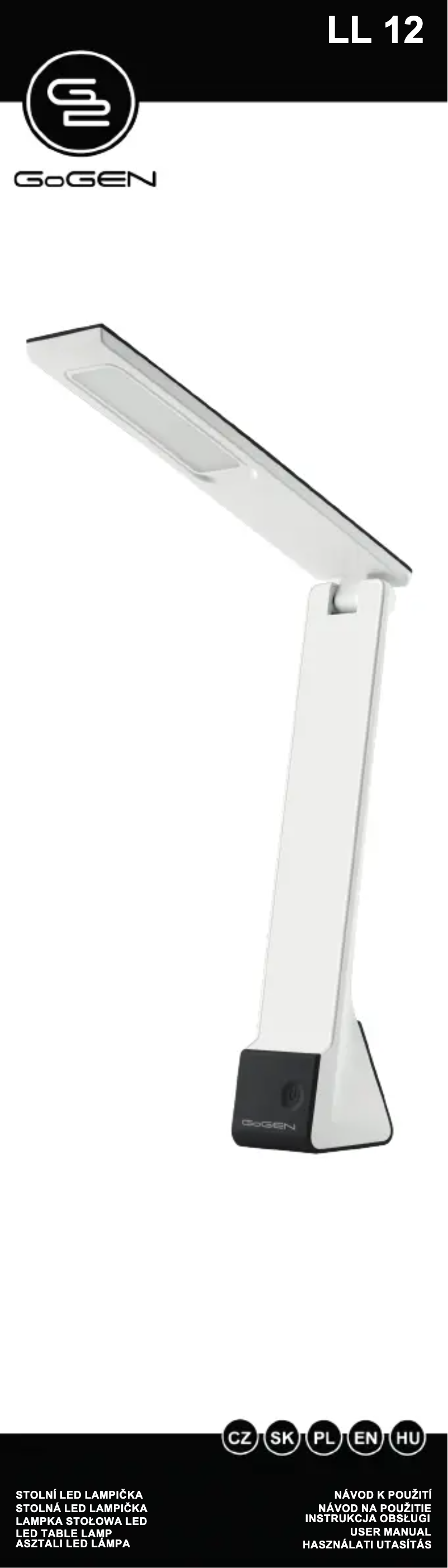 Page 1 de la notice Manuel utilisateur GoGen LL12