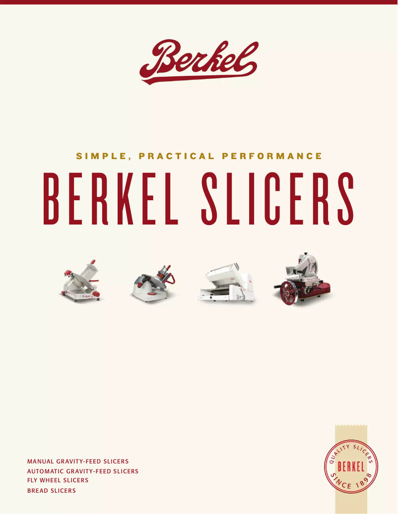 Page n°1 - Brochure Berkel B14-SLC