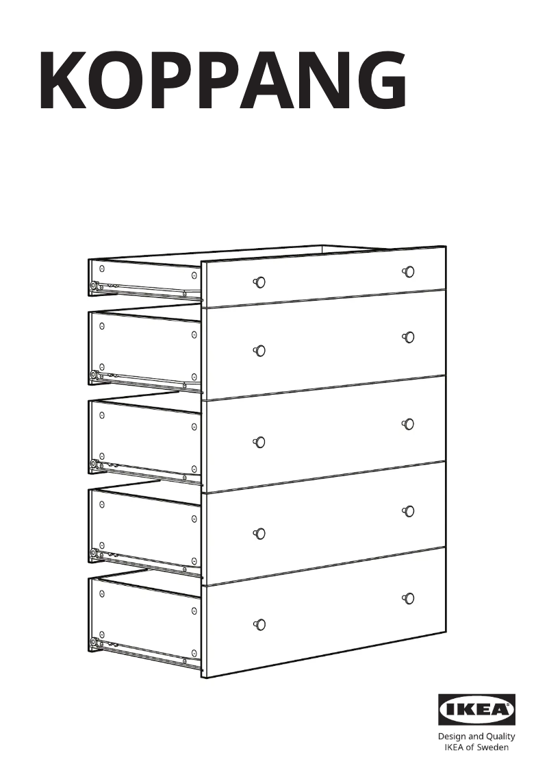 Page 1 de la notice Manuel utilisateur Ikea KOPPANG 204.811.21