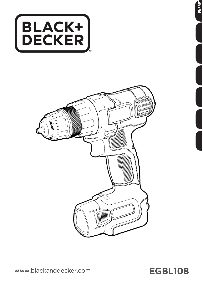 Page n°1 - Manuel utilisateur Black & Decker EGBL108