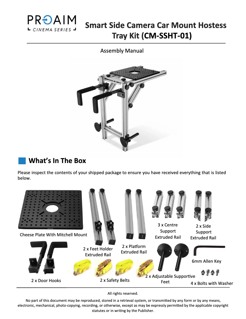 Page 1 de la notice Manuel utilisateur Proaim CM-SSHT-01