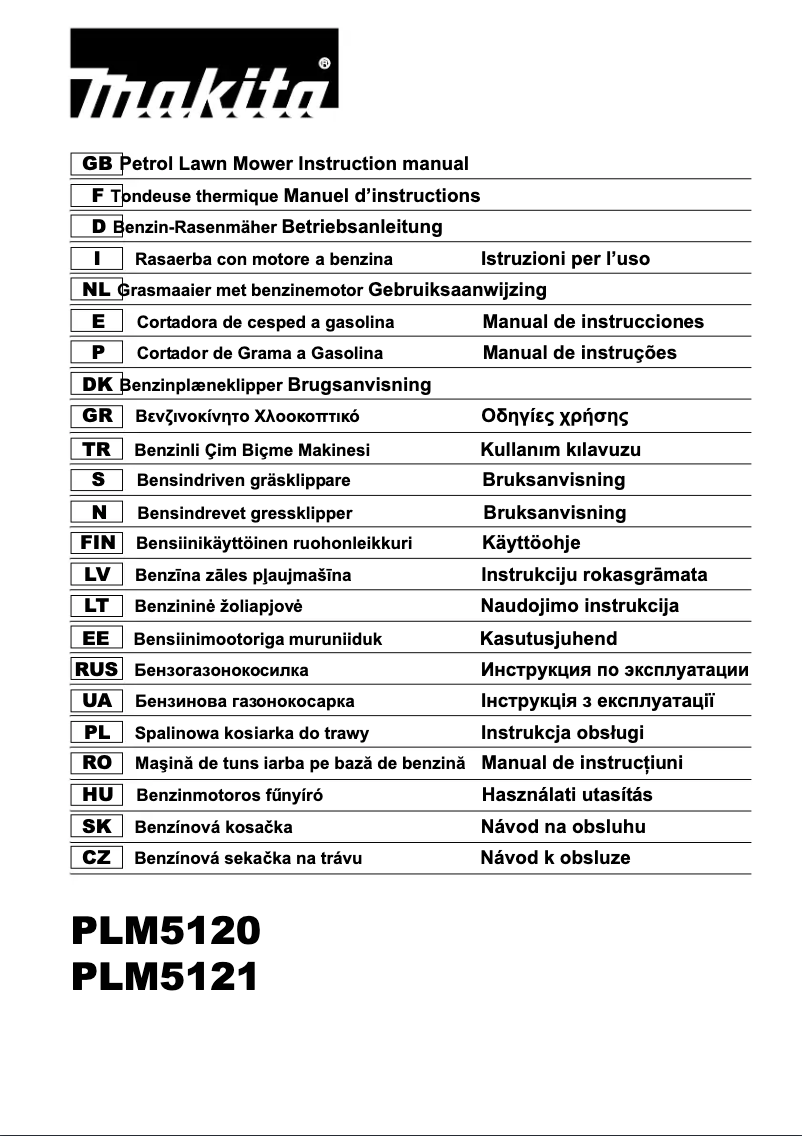 Page n°1 - Manuel utilisateur Makita PLM5120