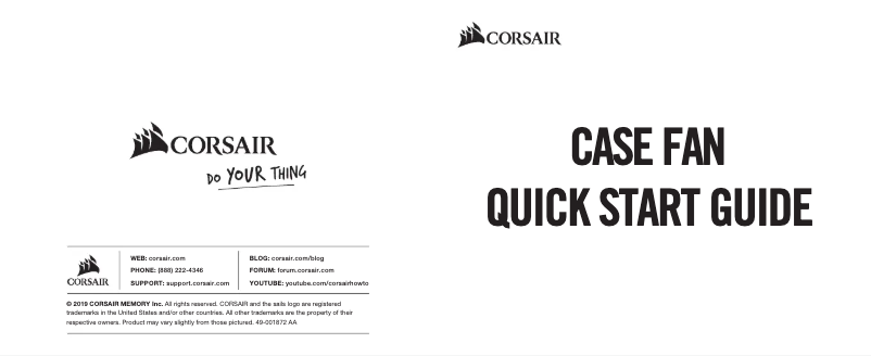 Página 1 del manual Manual de usuario Corsair LL140