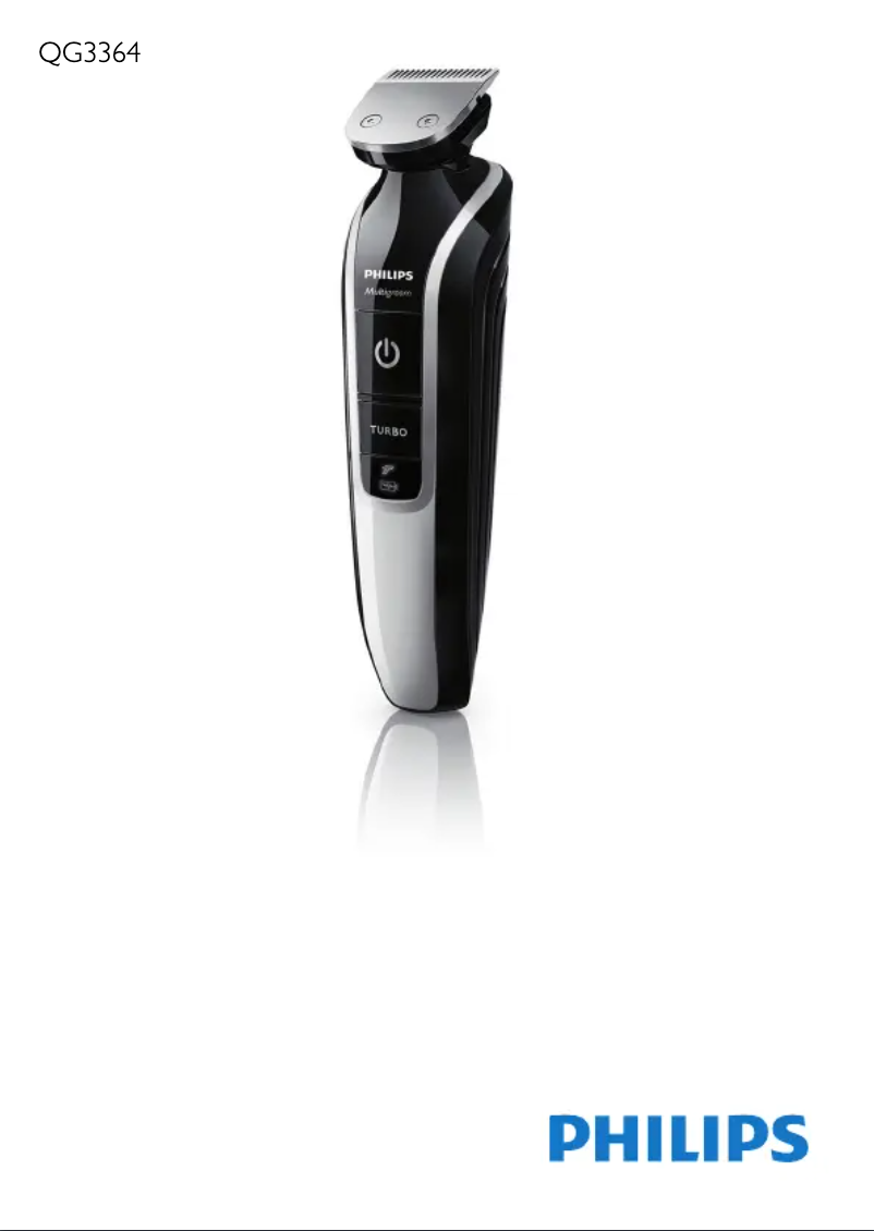 Page 1 de la notice Manuel utilisateur Philips Norelco Multigroom 5100 QG3364