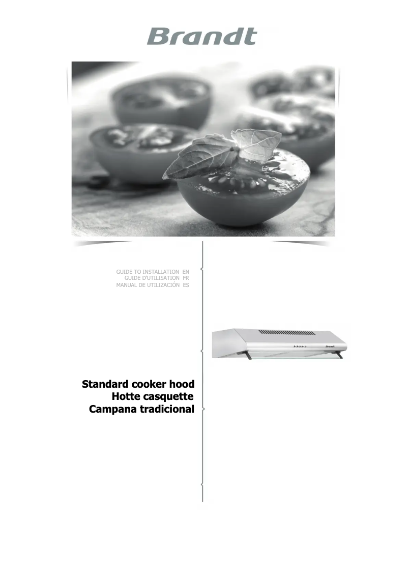 Page n°1 - Manuel utilisateur Brandt BHC9602X