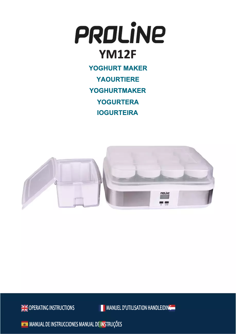 Page 1 de la notice Manuel utilisateur Proline YM12F