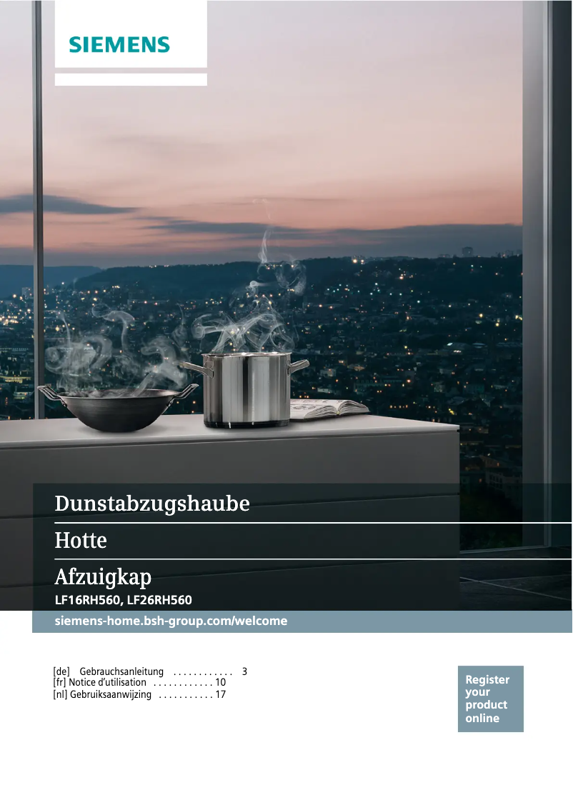 Page n°1 - Manuel utilisateur Siemens LF16RH560