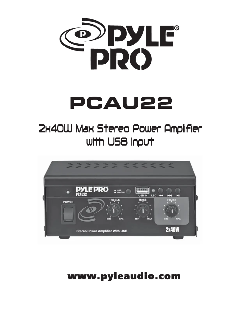 Image de la première page du manuel de l'appareil PCAU22